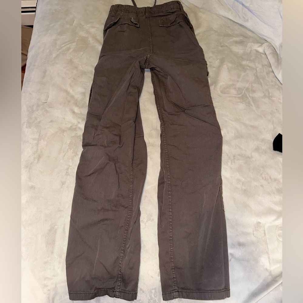Bershka Tie Cargo Pants Grey
